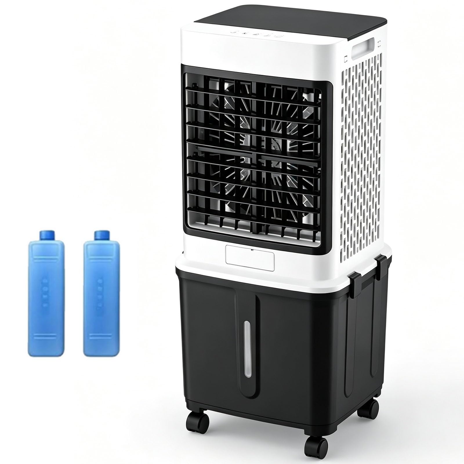 33in Evaporative Air Cooler 9.2 Gal Water Tank, 3 Speed Swamp Cooler Air Conditioner, Quiet 35 DB for Bedroom Living Room