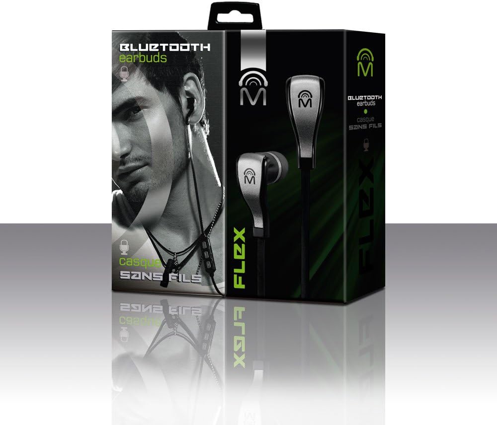 Mental Beats 83533 Flex Bluetooth Earbuds - Black/Grey