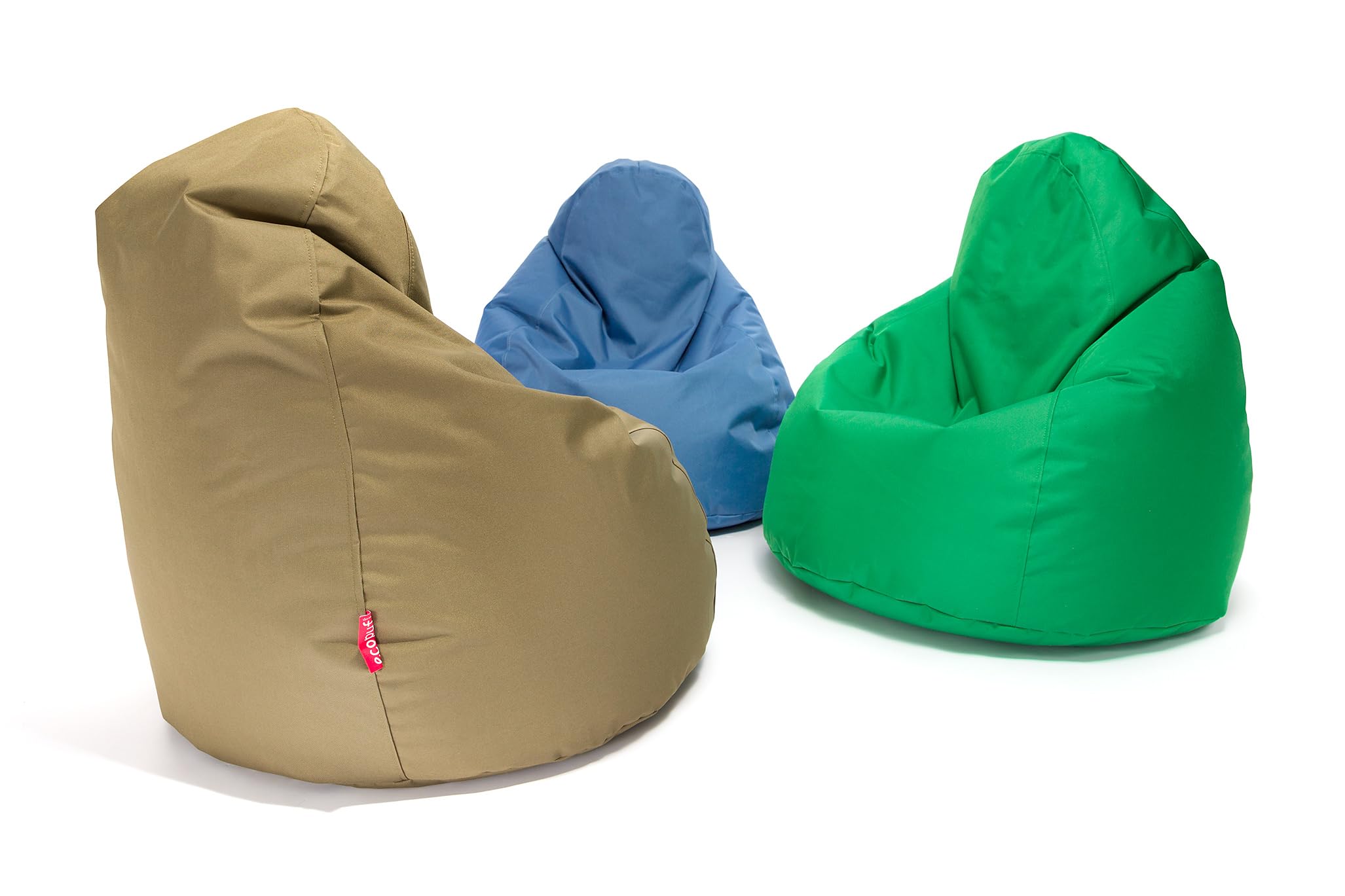 Ecopuf Fuzzy | Pouf pour l'intérieur et l'extérieur 80x110 cm | Pouf Fauteuil pour Enfants et Adultes | Coussin ou Gaming | Livrés avec Rembourrage