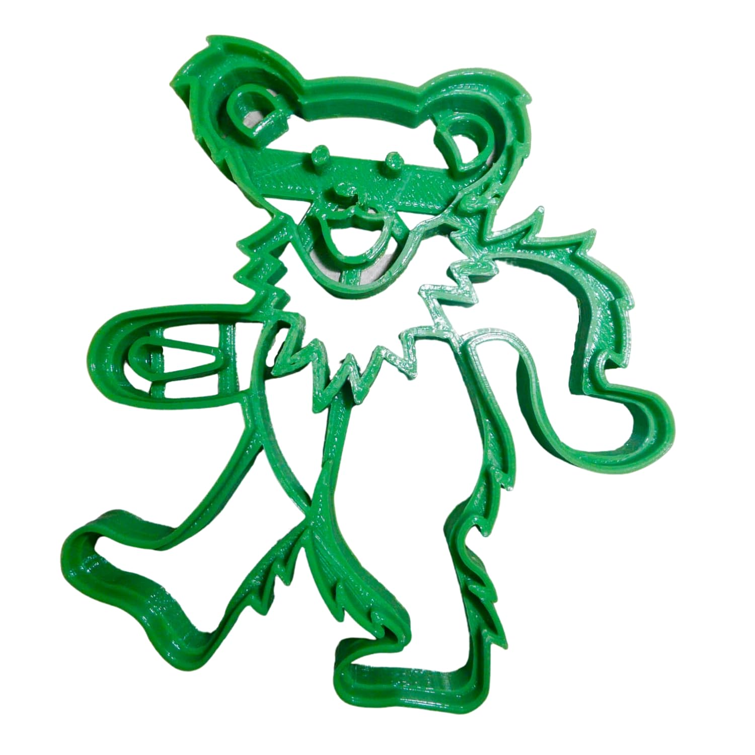 DANCING TEDDY BEAR 1960S ROCK MUSIC STYLE SPECIAL OCCASION COOKIE CUTTER BAKING TOOL 3D PRINTED MADE IN USA PR3029