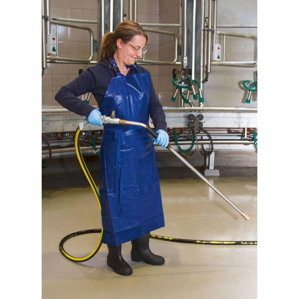 Kerbl Delantal ordeño y limp. azul 100 x 125