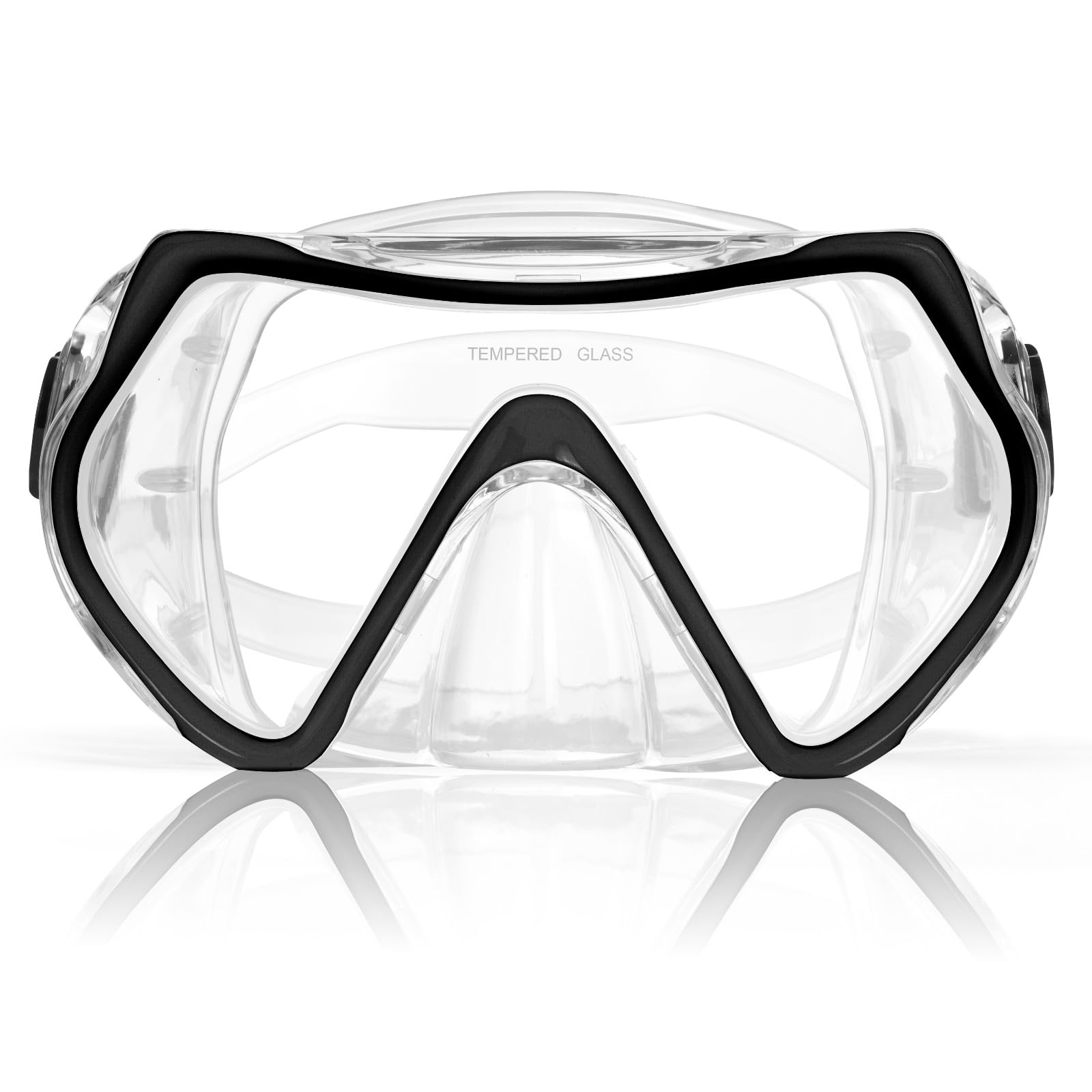 AOOSA Taucherbrille Erwachsene Teenager, Diving Goggles für Herren Damen, Tauchmaske mit 180° Panorama HD Anti Nebel Anti-Leck Verstellbares Silikonband Tauchermaske für Tauchen Schnorcheln Schwimmen