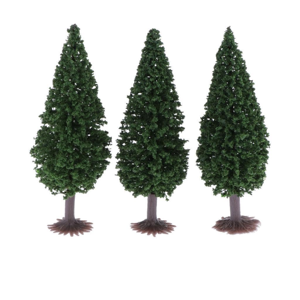 TWISAXC HO OO Scale Trees Sand Table Accessories to Diorama Wargame Scenery Creating Unique Miniature Green Garden Plants Super Realistic Model Trees Train Railroad Layout