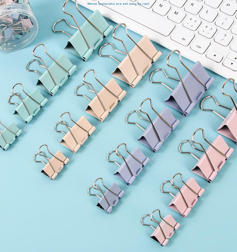 24PC Large Mo Landi Long Tail Clips - Office Supplies For Documents, Crafts & Organization