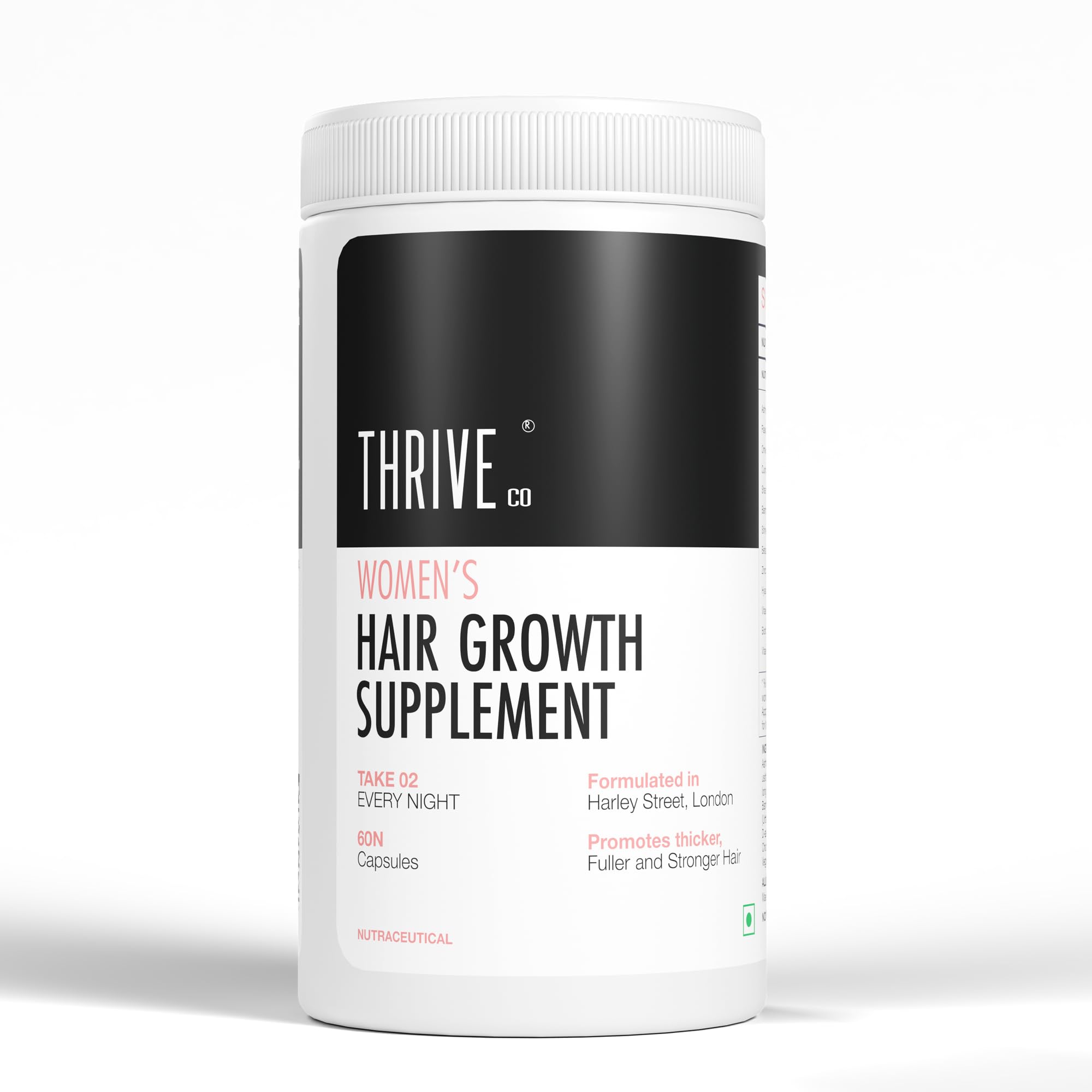 ThriveCo Women’s Hair Growth Supplement with Natural Extracts | | All-in-one Hair Vitamin with Biotin, Omega 3, Vitamin-E, Ashwagandha and Natural ExtractsIngredients| Best Hair Growth Supplement For Hair Fall Control, Regrowth & Follicle Strength | 100% DRUG FREE | 60 Capsules-image-25