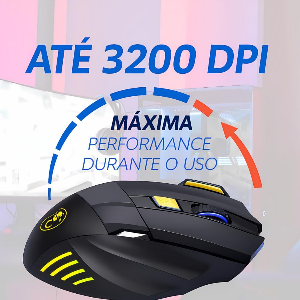 Review do Mouse Gamer 3200 DPI: Ergonomia e Estilo para Jogar! 4 61p1bOmD4zL. AC SL1000