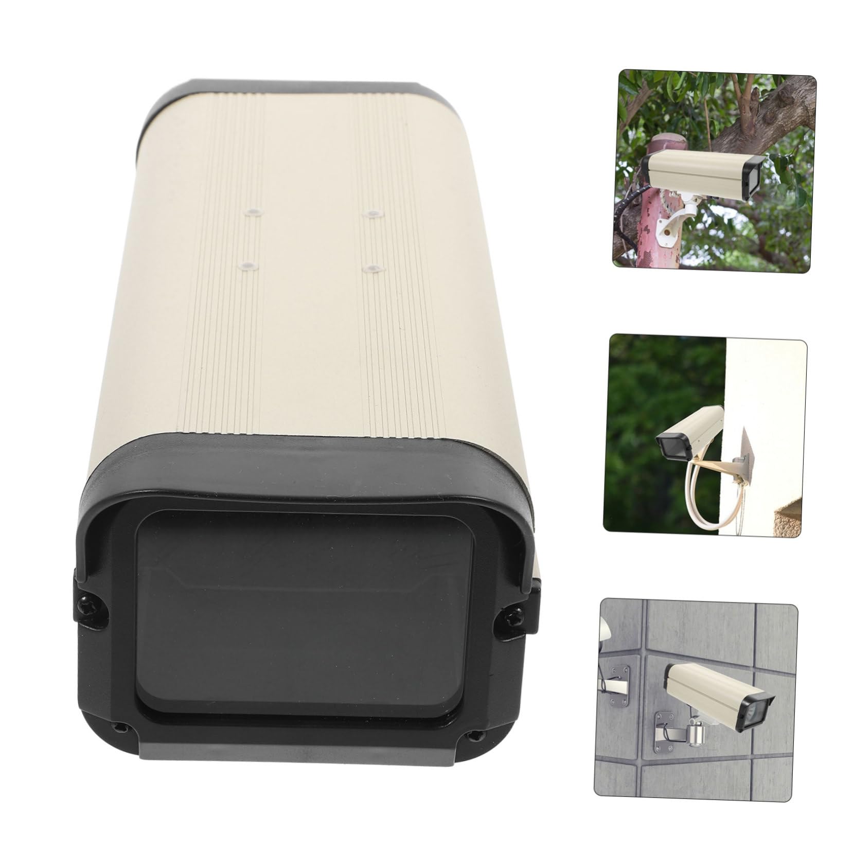 SHINEOFI Boîtier Extérieur pour Caméra en Alliage D'aluminium 12 Pouces, Protection Robuste et Étanche pour Usage en Extérieur Intempéries
