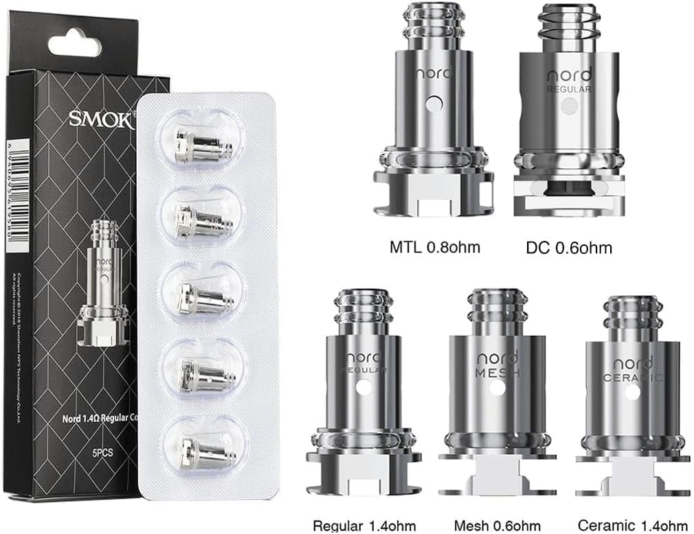 smok nord 1.4 regular coil Smok Nord Replacement Coil 5pcs main image 1