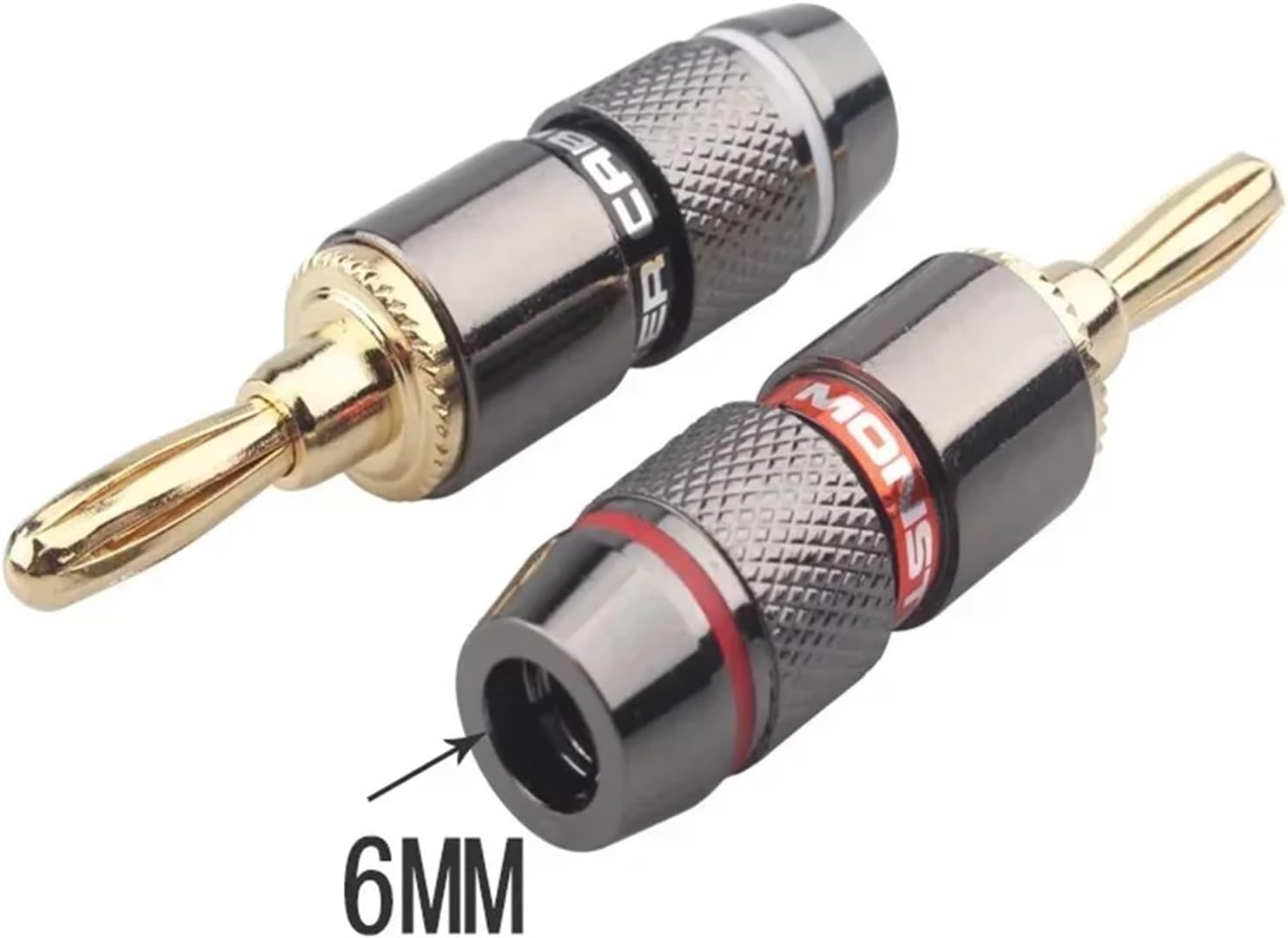10/40/200pcs Gold Plated Pure Copper Banana Plugs Adapter Speaker Screw Speaker Connectors Audio(40Pcs (20Pairs))