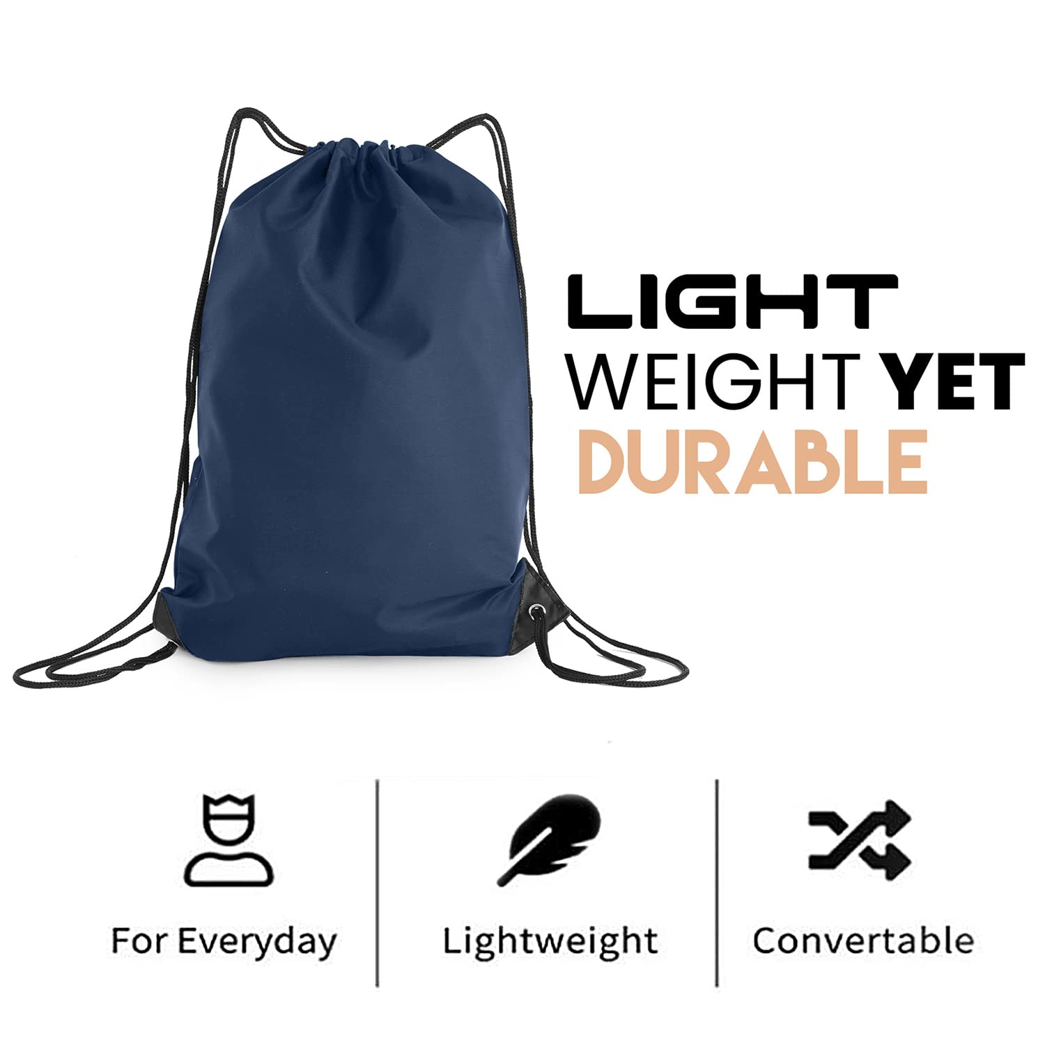 Adam & Eesa® Unisex Drawstring Gym Bags - Personalised