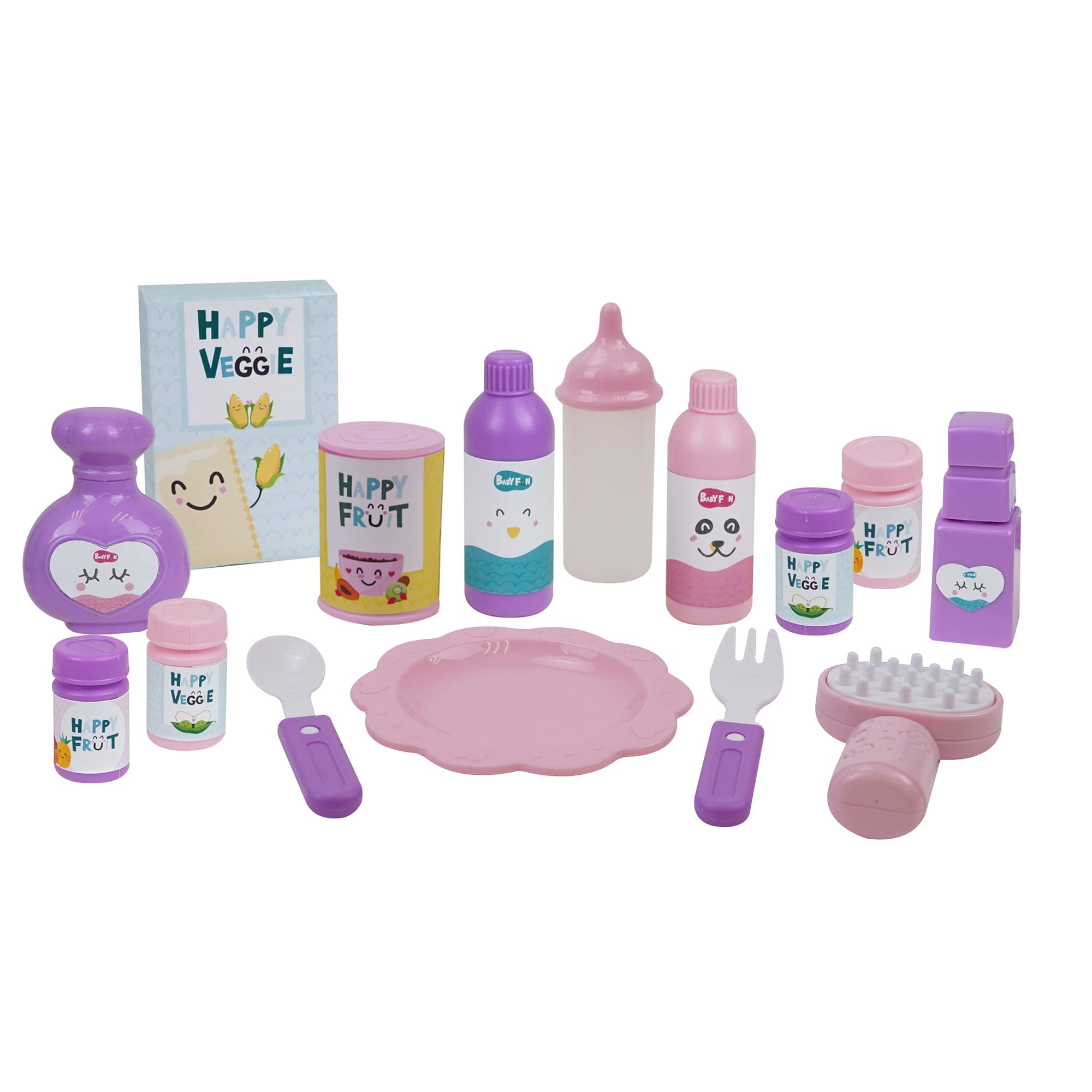 509 Crew Doll Stroller Pram 18 Piece Combo Value Play Set, Ages 3+