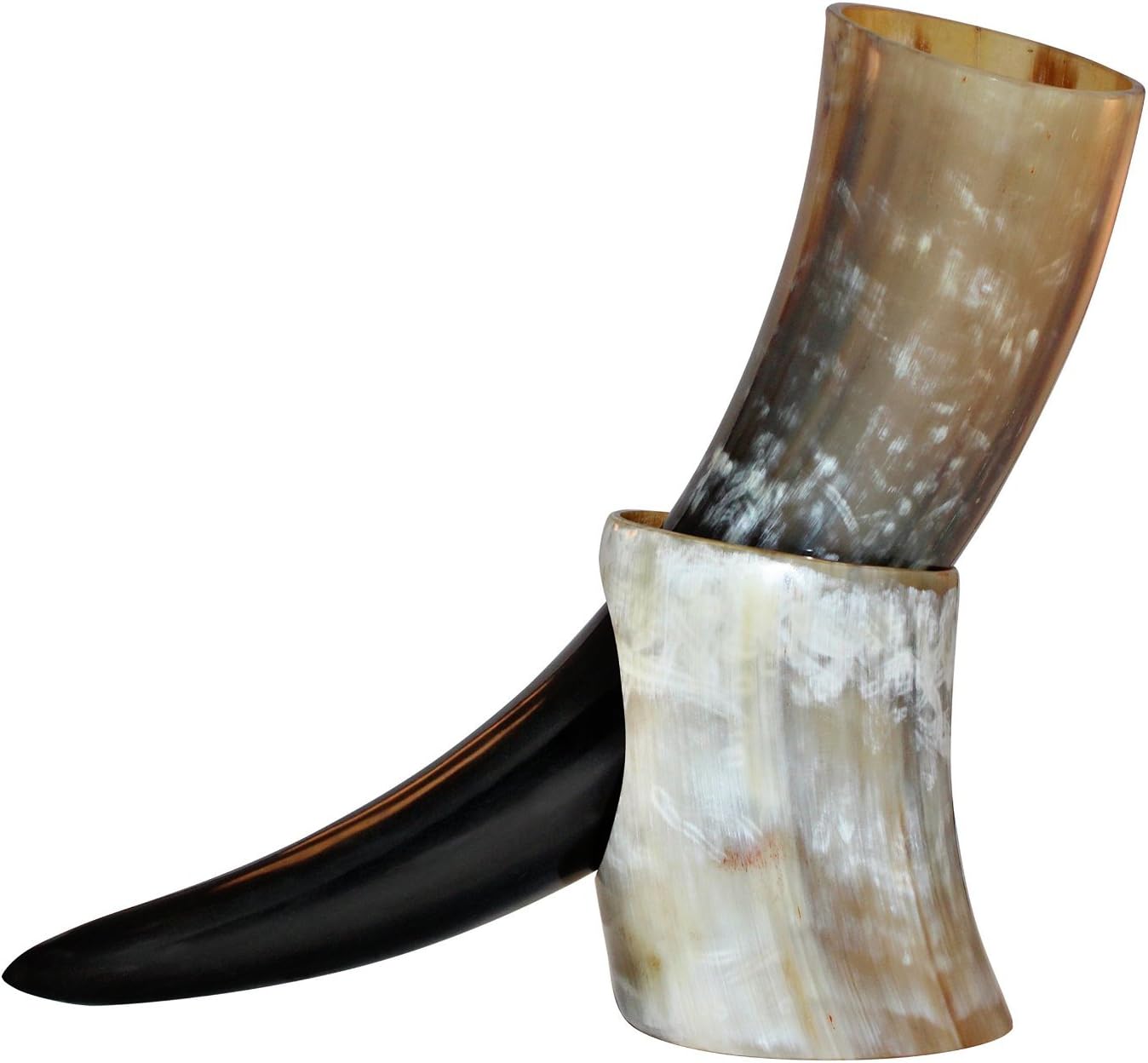Viking Cup Drinking Horn Tankard Authentic Medieval Inspired drinking horn with stand