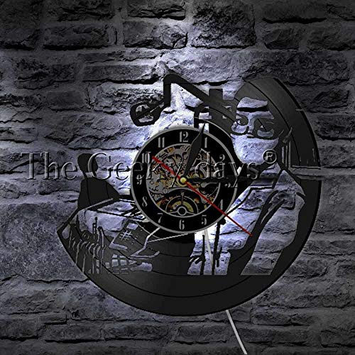 Zahnarzt Vinyl Schallplatte Wanduhr Zahnklinik Wandkunst Dekoration Zahnarzt Geschenk Oral Dental Health Care Oral Wandlampe