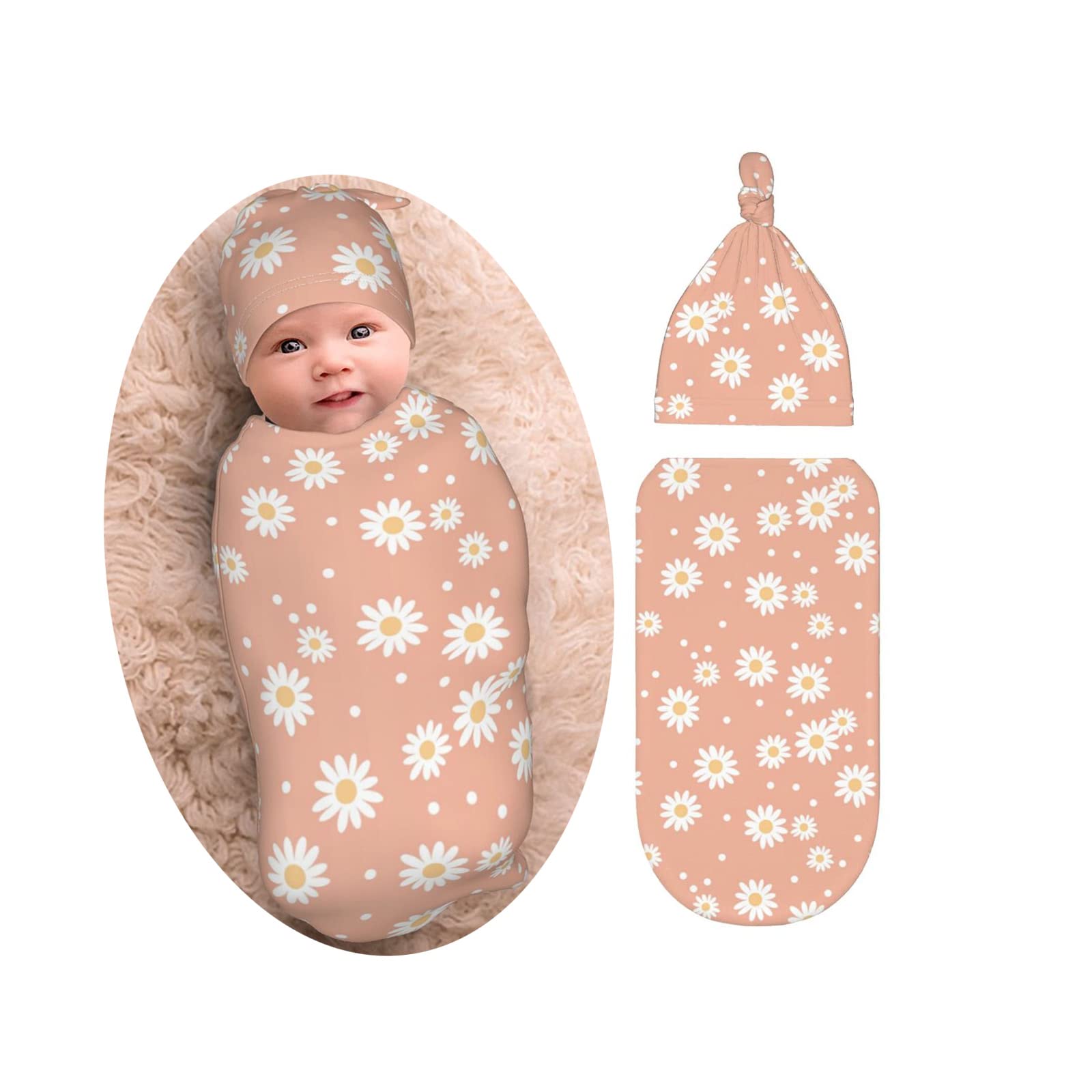 Newborn Baby Swaddle Rose-Pink Blanket Coral Fleece for Winter