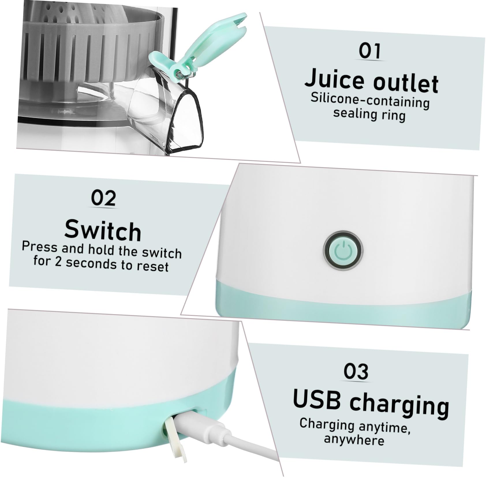 TOPBATHY Exprimidor Batería Cítricos o Portátil de Capacidad Recargable 7.4v de 400ml y 1600mah Frescos y Eficientes en Jugos Casa Viaje
