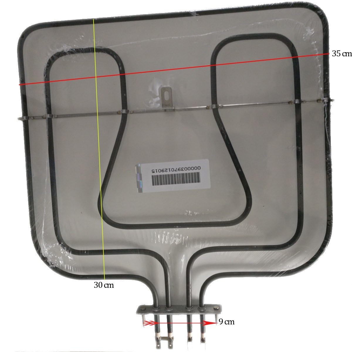 SOS Accessoire Résistance supérieure 800W + 1650W pour Four, cuisinière - 3970129015, 3570759021 FAURE, ELECTROLUX, ARTHUR MARTIN, ARTHUR MARTIN ELECT
