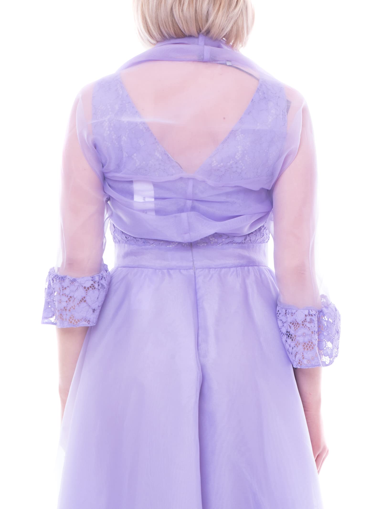 EMME MARELLA ABITO VESTITO CERIMONIA DONNA PICADOR VIOLA ORIGINALE PE 2022