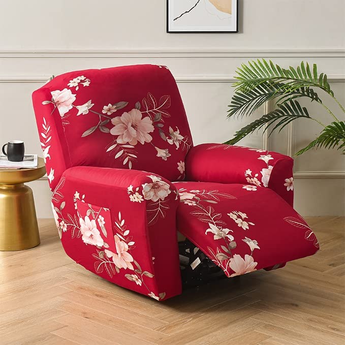 Copripoltrona Relax Reclinabile Universale Fodera per Poltrona per 1/2/3 posti, 4/6/8 Pezzi Fodere Copripoltrona Reclinabile Elasticizzato Rimovibile Sofa Protettore Cover Antiscivolo Lavabile ( Color