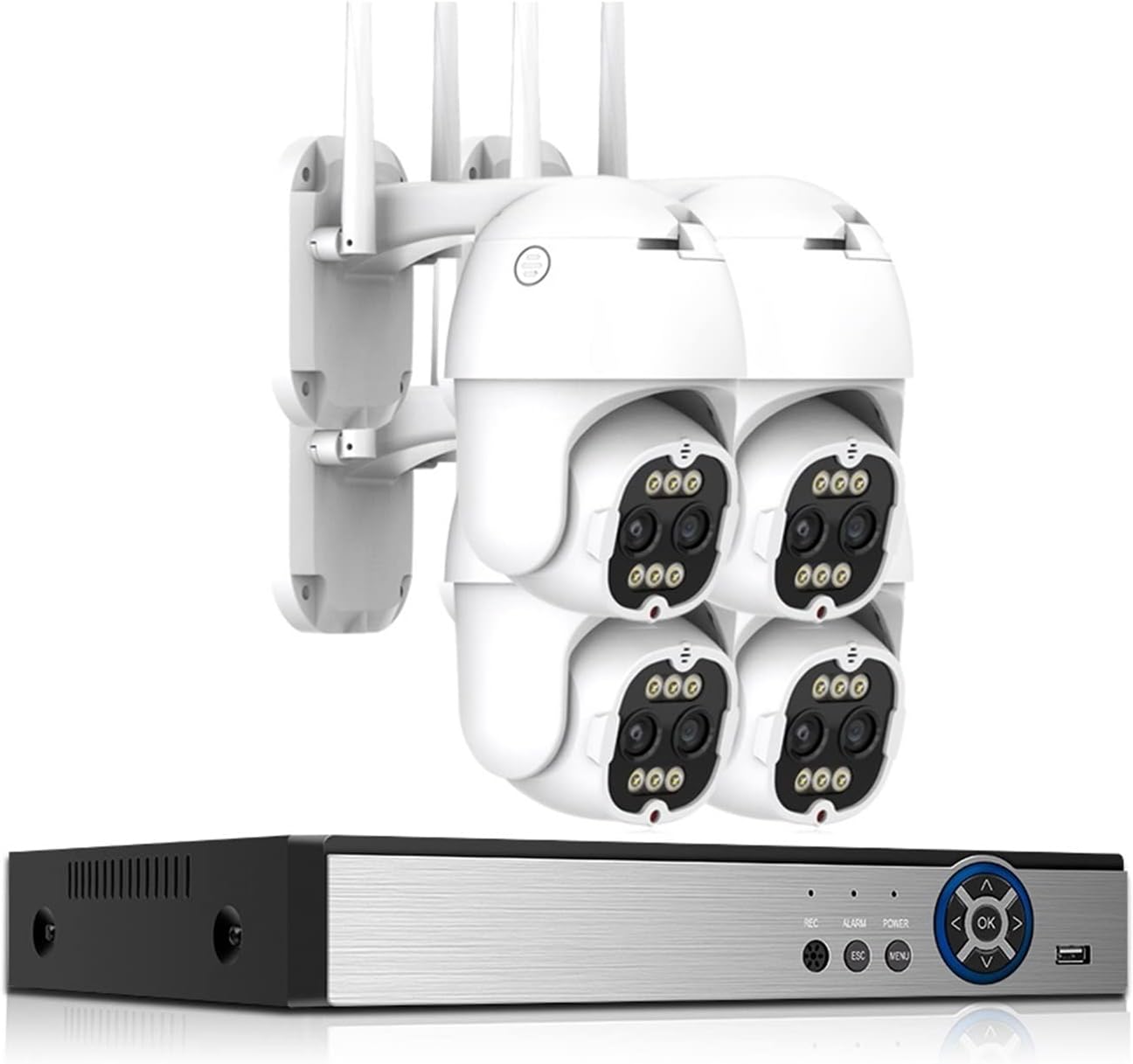 VPSN Système sans Fil 8MP PTZ Audio bidirectionnel WiFi caméra de ...