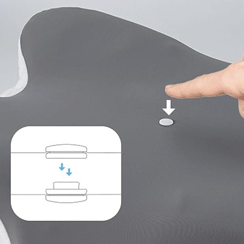 Miniatura 9 de LSnugluxe - Almohada de espuma viscoelástica de cuatro caras con rebote lento, almohada ergonómica para cuello cervical para dormir de lado y