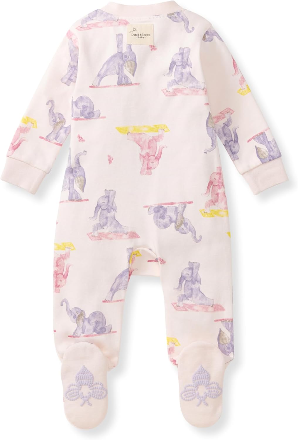 Burt's Bees Baby Girls' Organic Cotton Sleep and Play Footed Pajamas - Image 2