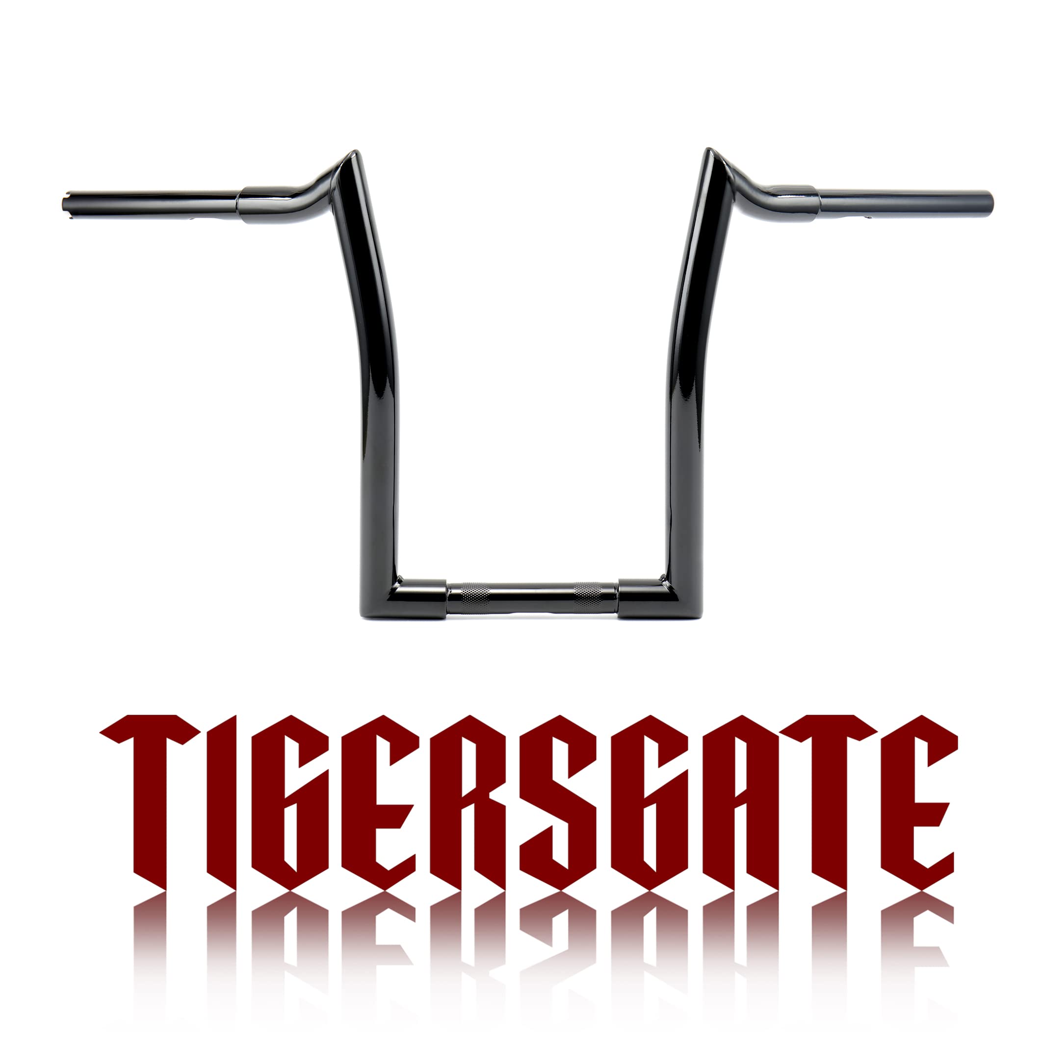 Black 1-1/4 inches Fat 12 inches Rise Aggressive Ape Handlebar for 1996-2013 Road Glide 1995-2022 Road King Sportster XL Dyna Softail