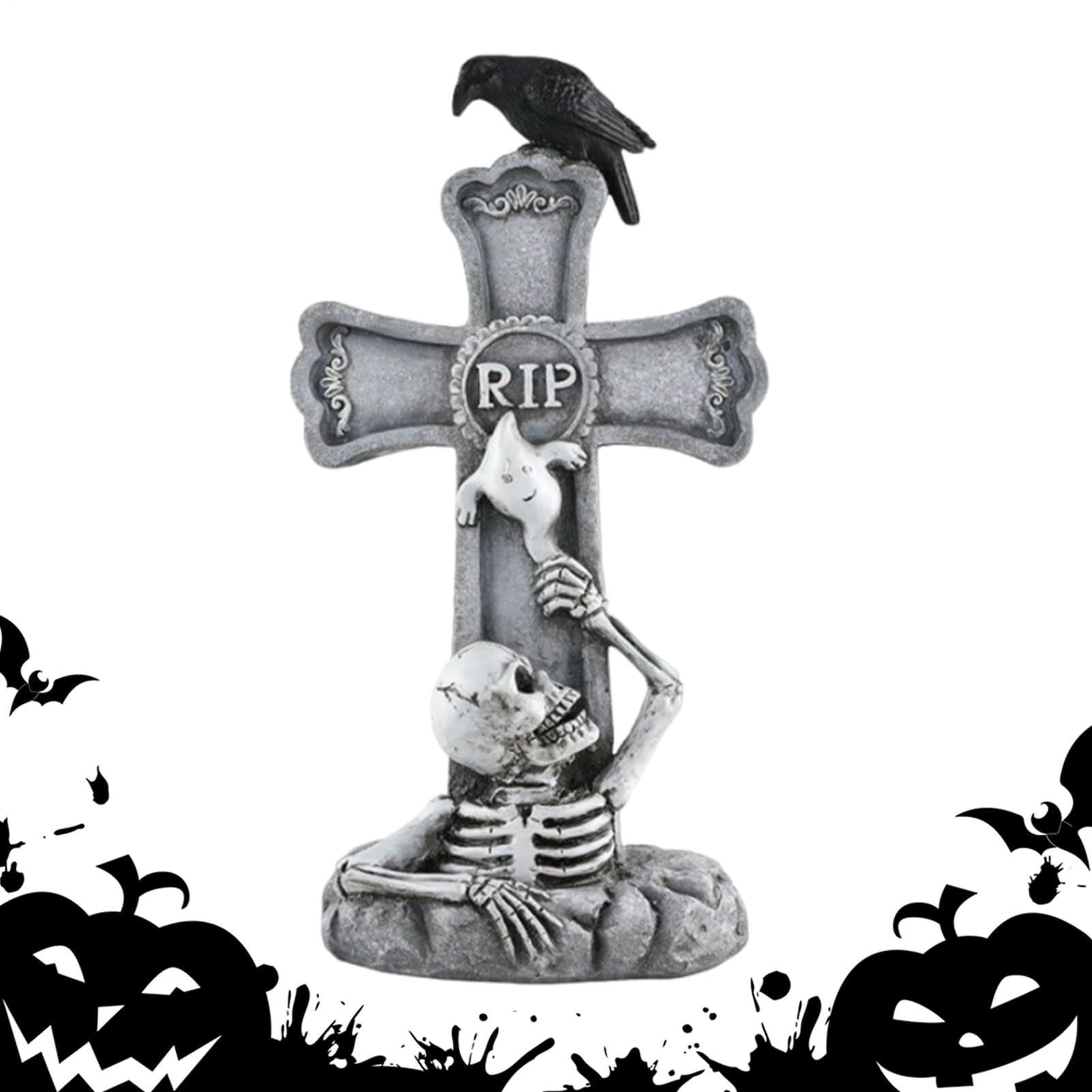 Pierres tombales d'extérieur d'Halloween pour résoudre le manque de décor de jardin