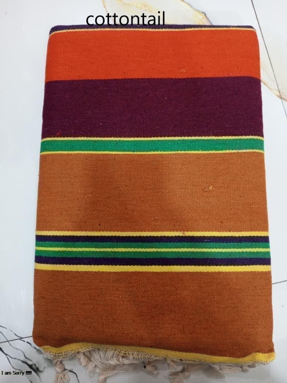 Gone Textiles Solapuri 100% Cotton Carpet/Satranji/Bhavani Rug Dari Galicha Multicolour (Size 55 X 85 Inch) [ Set of 1 Piece ], Large Rectangle-image-3