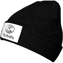 Voglawear Kubota Logo Stretch Knit Hat for Men Women Winter Warm Cap Black