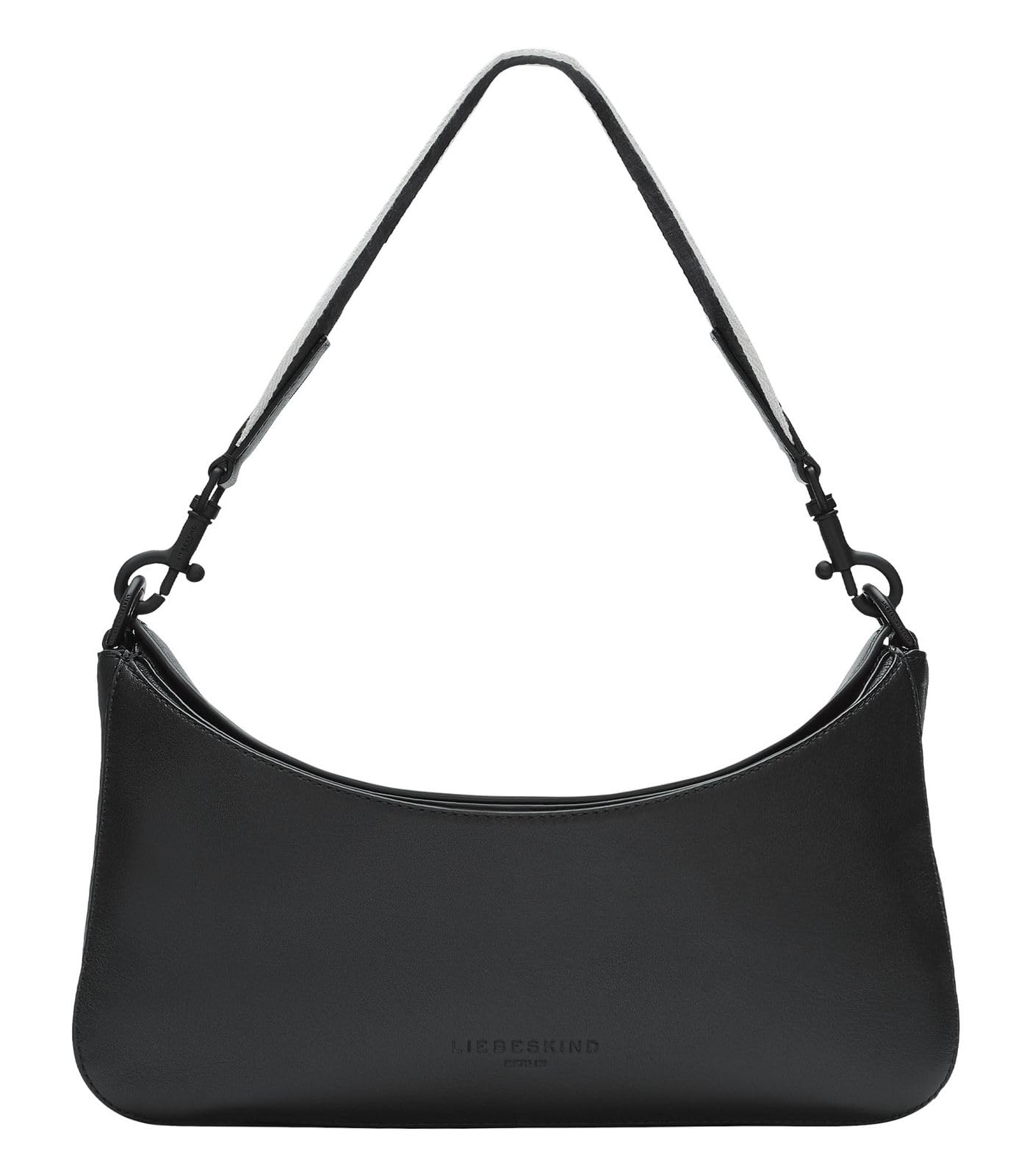 LIEBESKIND BERLIN Leather Alessa 3 Kodiaq Shoulder Bag Black