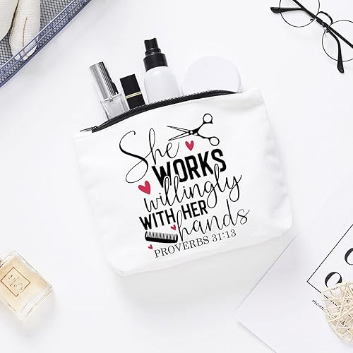 Miniatura 7 de Estilista Suministros Peluquería Ideas de Regalo Peluquería Regalo Regalo Peluquería & Estilista Bolsa de Maquillaje Ella Trabaja Voluntariamente