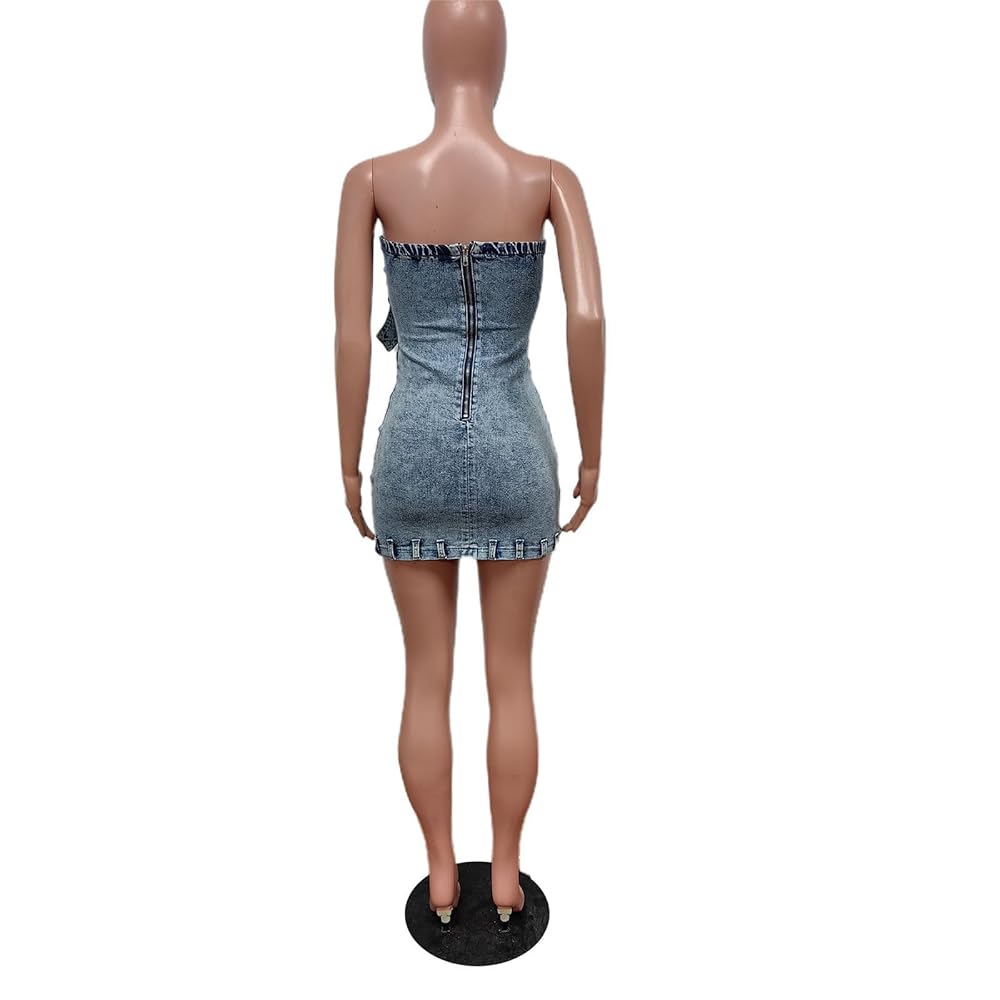 Amazon.com: cffvdiz Women's Sexy Sleeveless Bodycon Denim