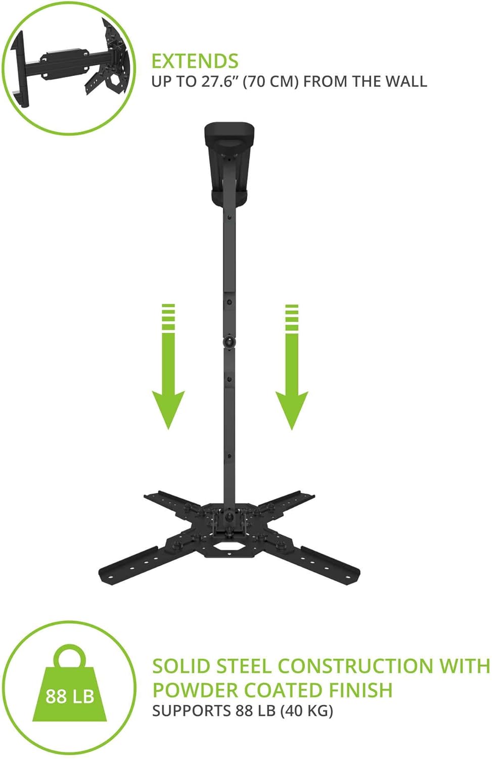 Super Brands Kanto PS400 Full Motion Mount for 30-inch to 70-inch TVs Top Brands Kanto PS400 Full Motion Mount for 30-inch to 70-inch TVs