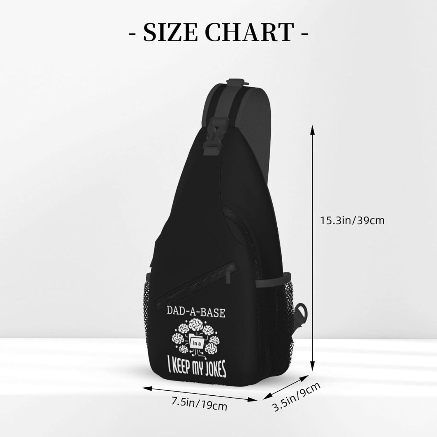 I Keep My Jokes In A Dad A BaseMen's Crossbody Bag, Durable High-Density Material, Spacious And Comfortable