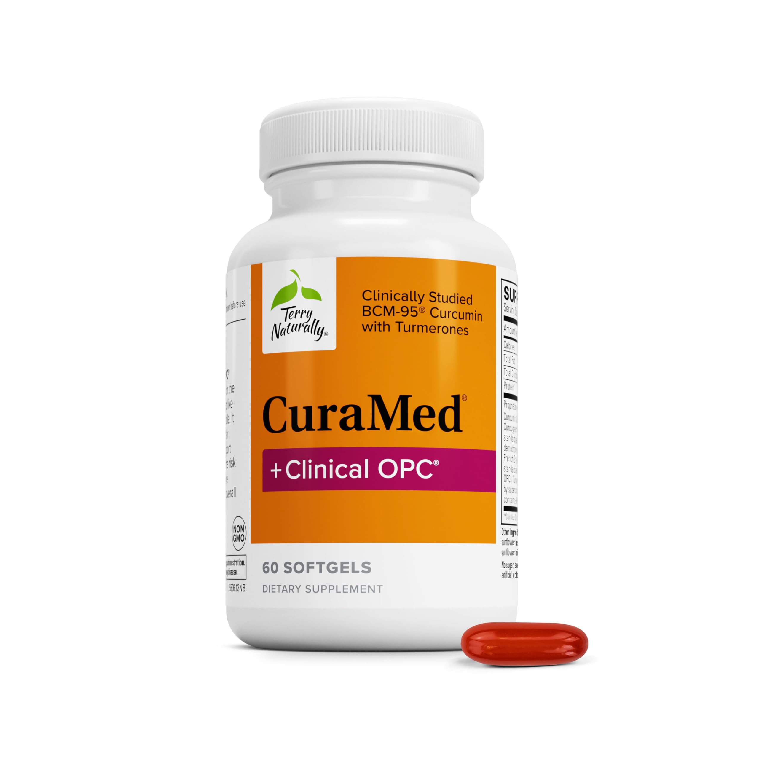 Terry Naturally CuraMed + Clinical OPC - Brain & Heart Health - 60 Count 60 Count (Pack of 1)