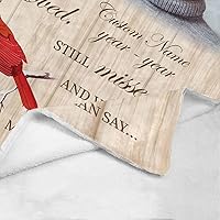 Vista 31 de Custom Memorial Blankets with Photo to Your Loved One's Memory, Memory Lane in Loving Memory Photo Blanket to Remind You of Your Beloved Ones 40x50