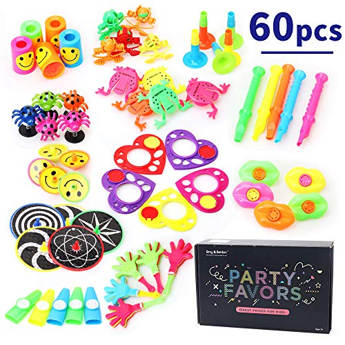 Amy & Benton 60PCS Carnival Prizes for Kids Birthday Party Favors Prizes Box Toy Assortment for Classroom