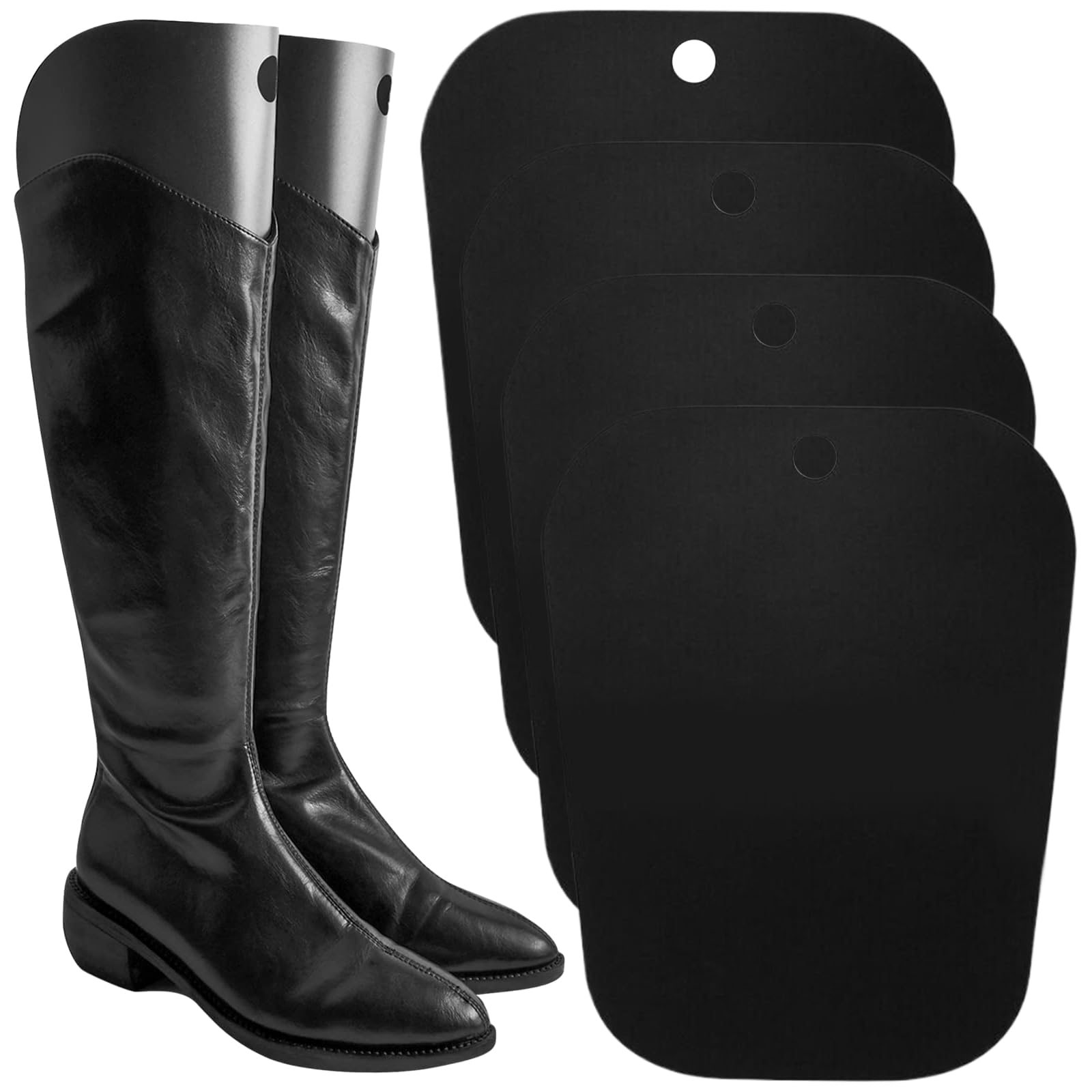4 pares Soporte para Bota Insertos de Formas de Botas Soporte de Bota Alta Reutilizable Plástico Hormas de Botas Altas de Botas Inserta para mujer Hombres Evitar plegado flexión