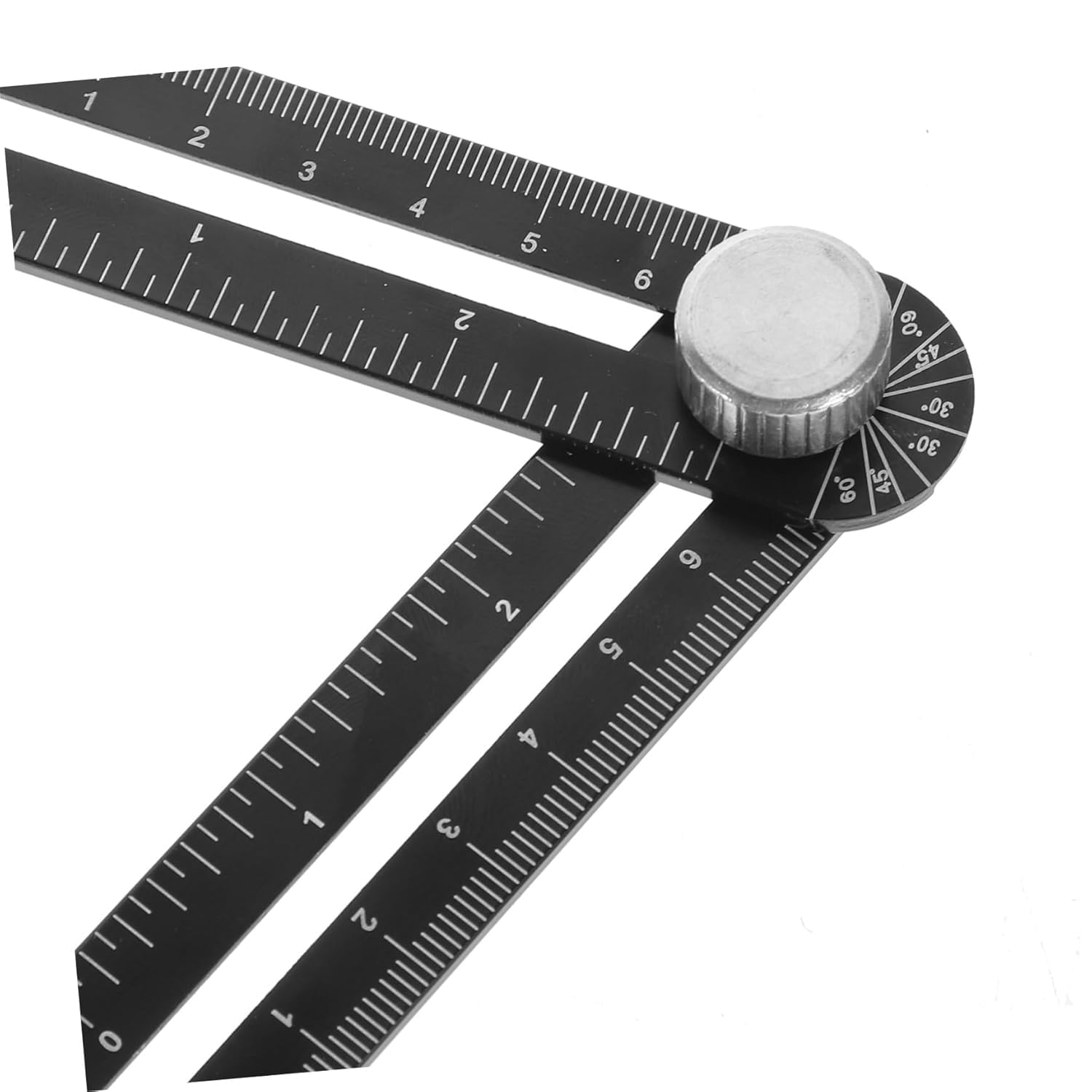 Righello perforatore per apri fori per piastrelle, righello pieghevole multiuso per la lavorazione del legno, bastone da cortile e metro per misurazioni accurate, strumento ideale per progetti fai da