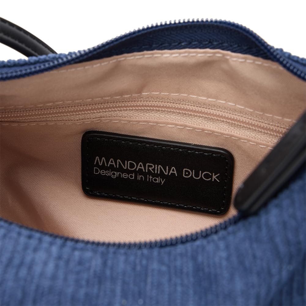 Mandarina Duck Hunter Velvet Crossover damski, Niebieskie skrzydło