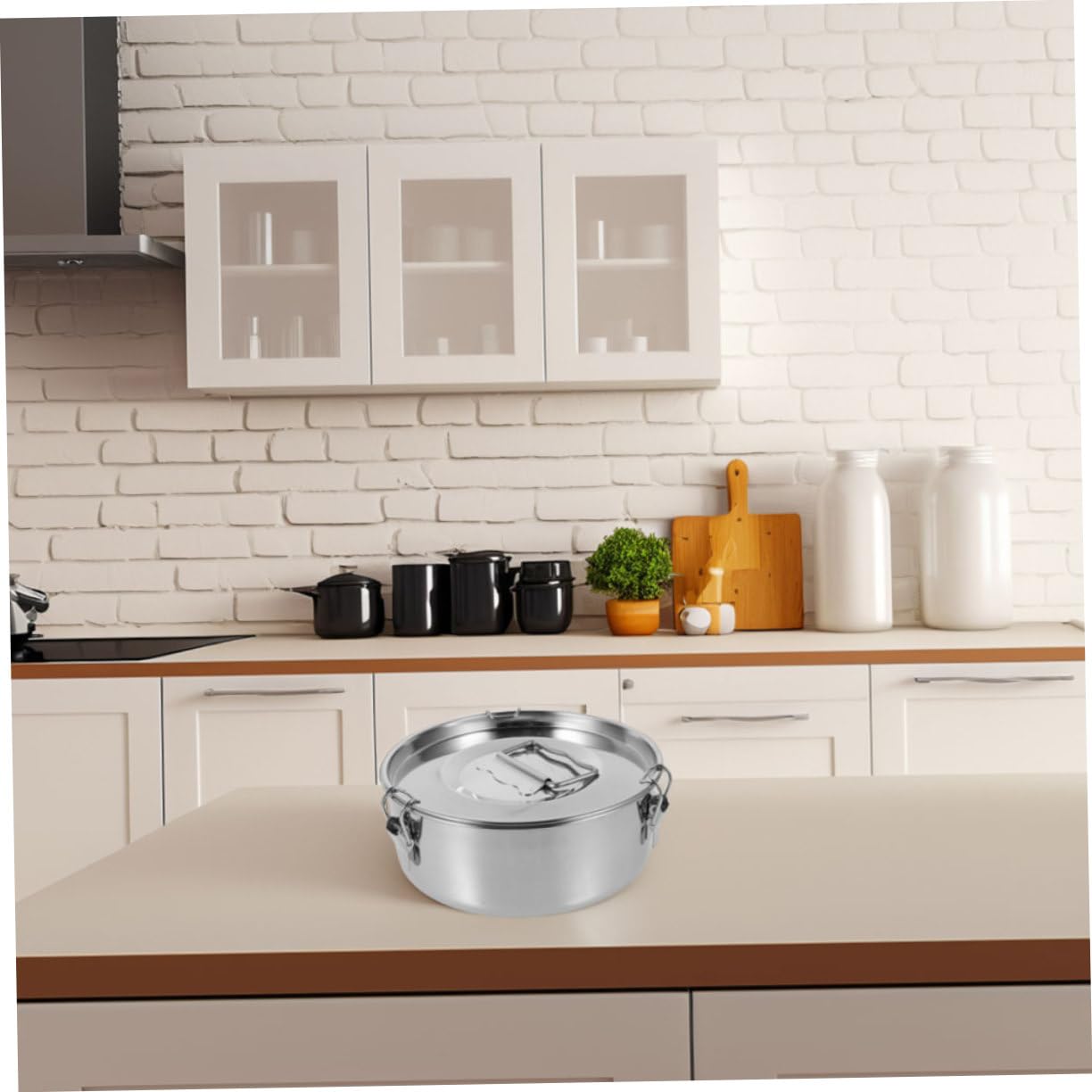 BESPORTBLE de Acero Inoxidable Tapa del Tarro de albañil con Ranura para Monedas Fideos Accesorios de Cocina flan y postres Fabricante de flan Molde para flan con Tapa