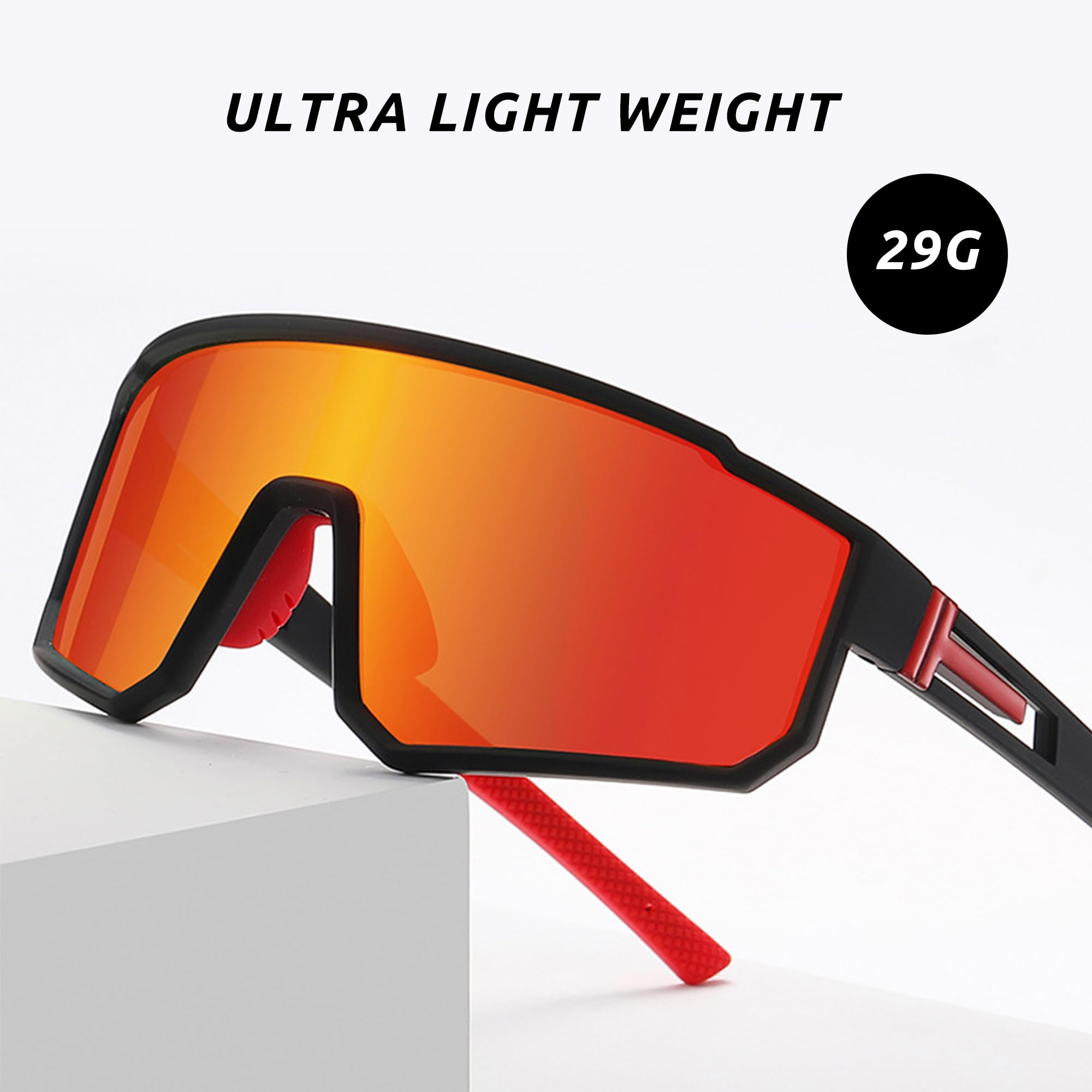 Polarisierte Sport-Sonnenbrille für Männer Frauen Jugend Kinder, UV400 Sport Sonnenbrille für Radfahren Baseball Angeln Outdoor