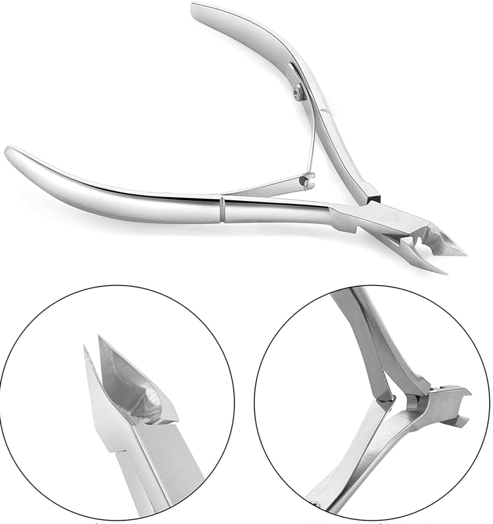 20x Nagelpflege 3er Maniküre Set Nagelhautschieber Nagelhautzange und Nagelhautschere aus Edelstahl für Ihre Maniküre und Pediküre Silber (20x 3er Set)