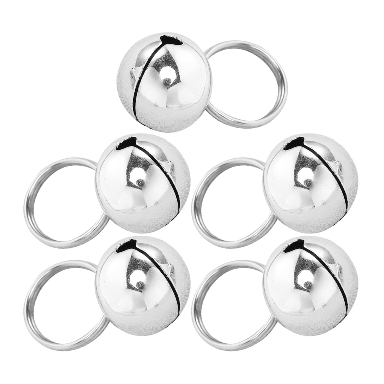 KOMBIUDA 5 Piezas Campanas de Cobre para Mascotas Accesorios para Gatos y Perros Campanillas Resistentes con Sonido para Seguimiento y Protección de Fauna
