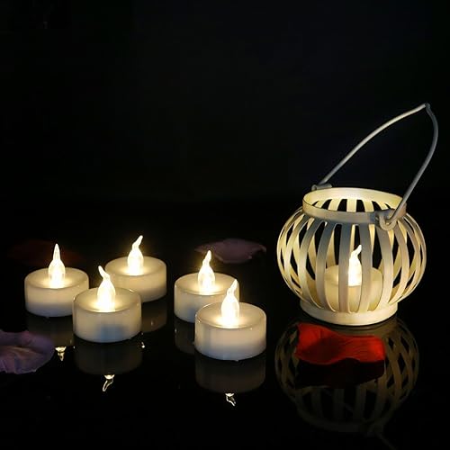 Miniatura 3 de 24 velas de té LED parpadeantes con función de temporizador (6 horas encendidas, 18 horas apagadas), velas de Navidad sin llama, velas de té que