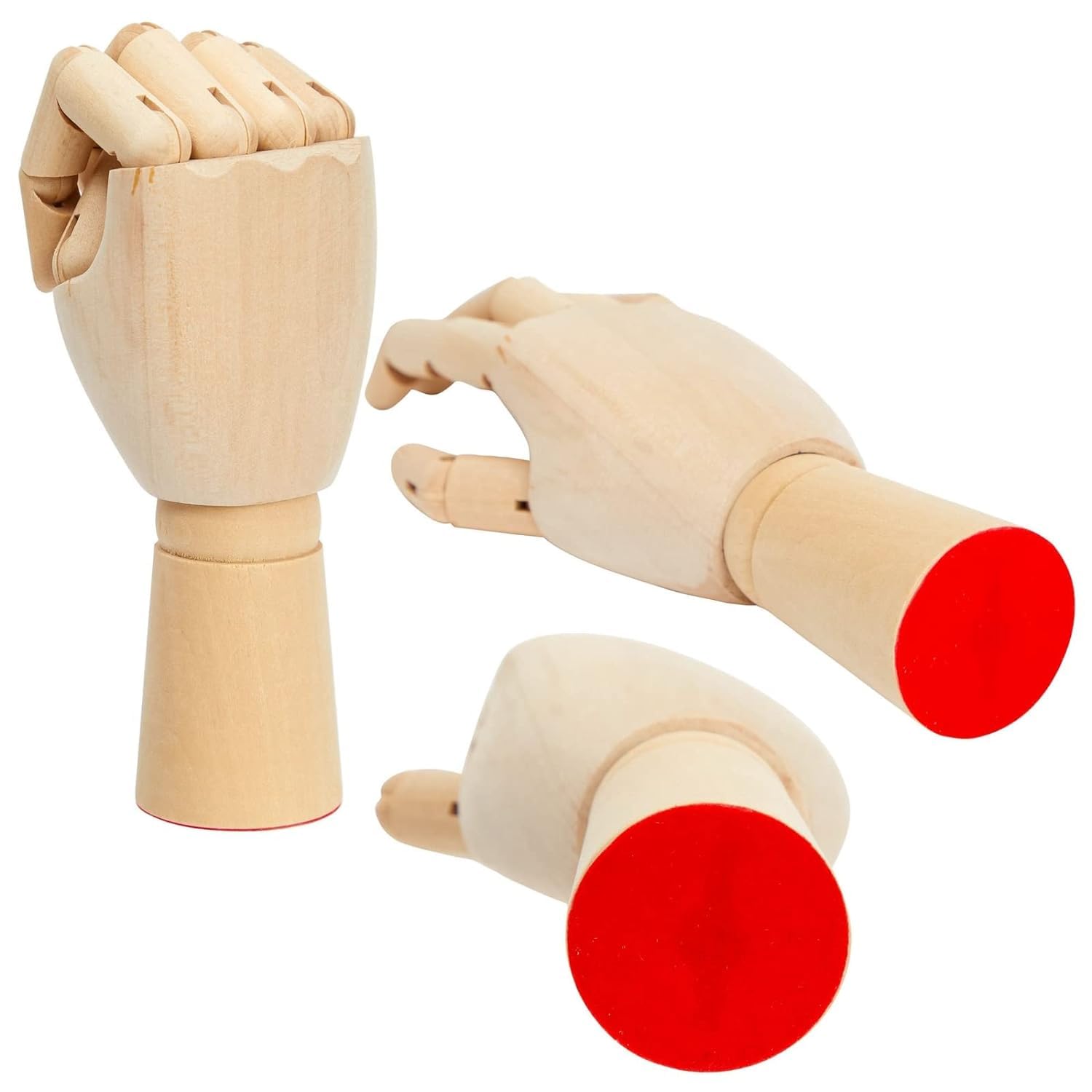 ASINT Wooden Art Mannequin Hand Model - Drawing/Sketch/Art Supplies/Model - for Women/Men/Beginners/Advanced/Professional/Hand Figurine.(Size-10"Inch