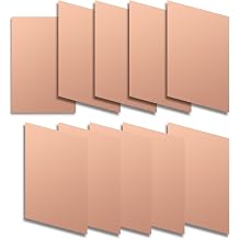 Double-Sided Copperclad Laminate kit, Size 50x70mm,Thickess 1.2m. Copper PlatedTniversal Circuit Prototype Board forEtching DIY Kits.10Pes