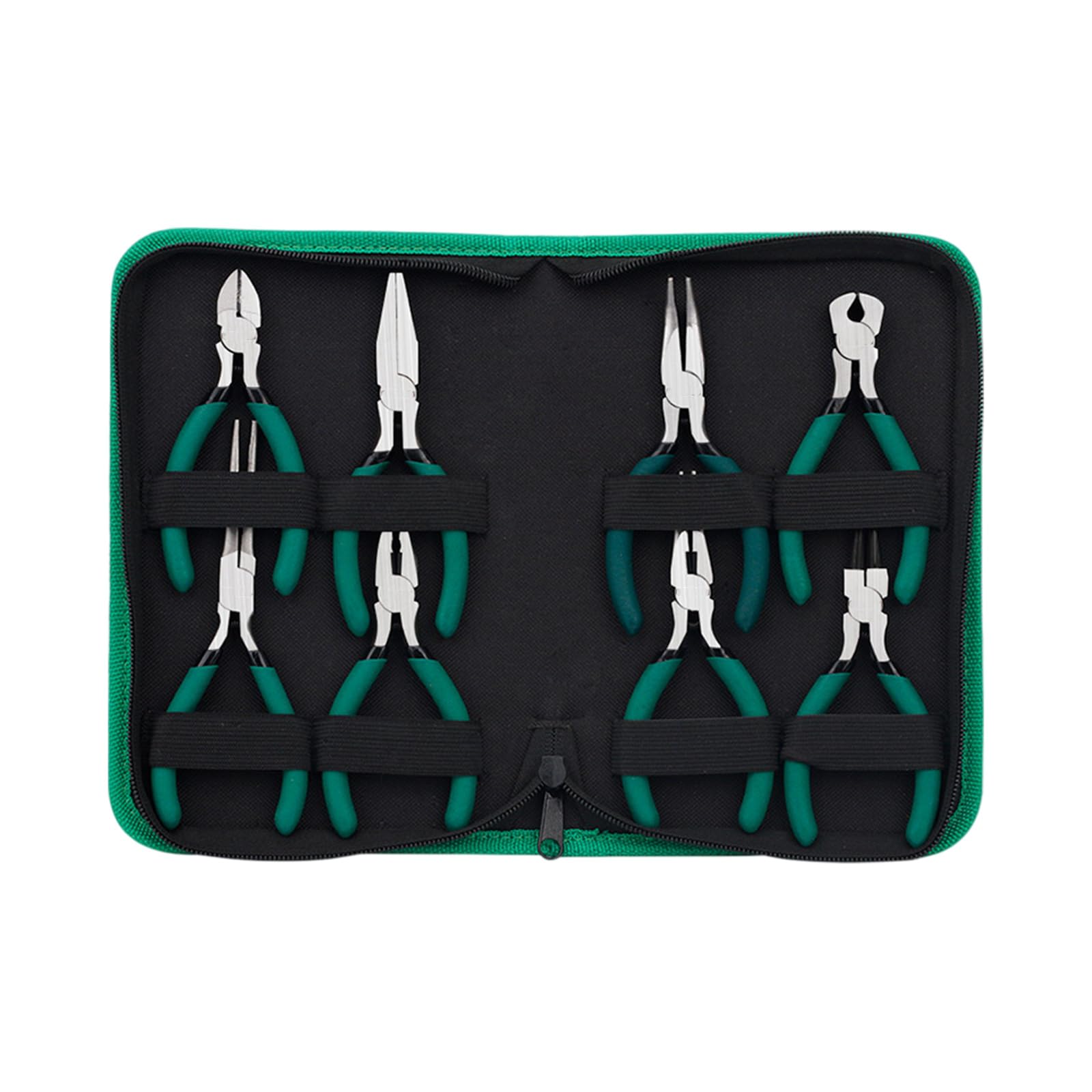 Set di 8 pinze ergonomiche piccole da 12,7 cm, in acciaio ad alto tenore di carbonio, perfette per modellismo e cablaggio, set di pinze in acciaio al carbonio