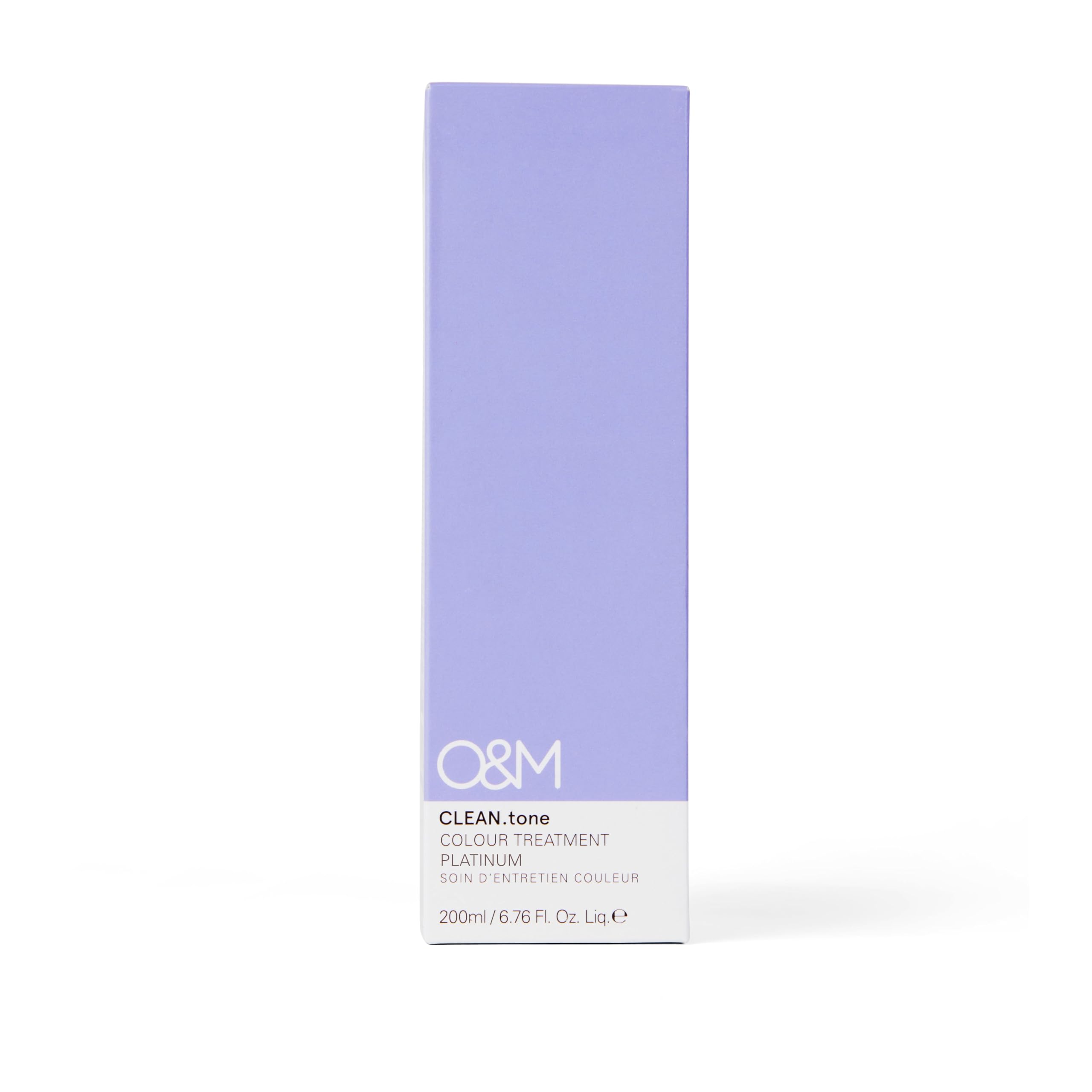 O&M CLEAN.tone Platinum (200ml) – Tönende Haarkur für hellblondes bis sehr hellblondes Haar – Farbkorrektur & Pflege gegen Gelbstich – Ohne Sulfate & Silikone – PETA-zertifiziert & Made in Australia