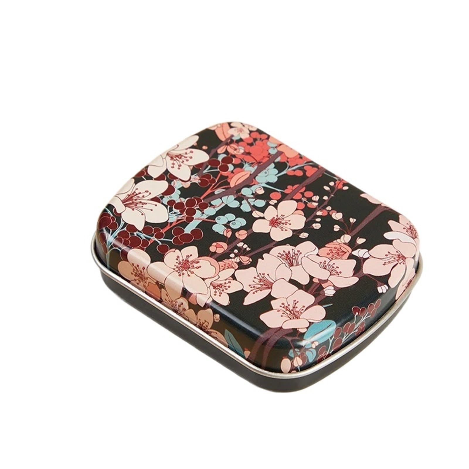 aluminum tin can, Hinged Rectangular Metal Storage Tin Box With Lid, Multicolor, 60x45x15mm, 10-Pack(Color 1)